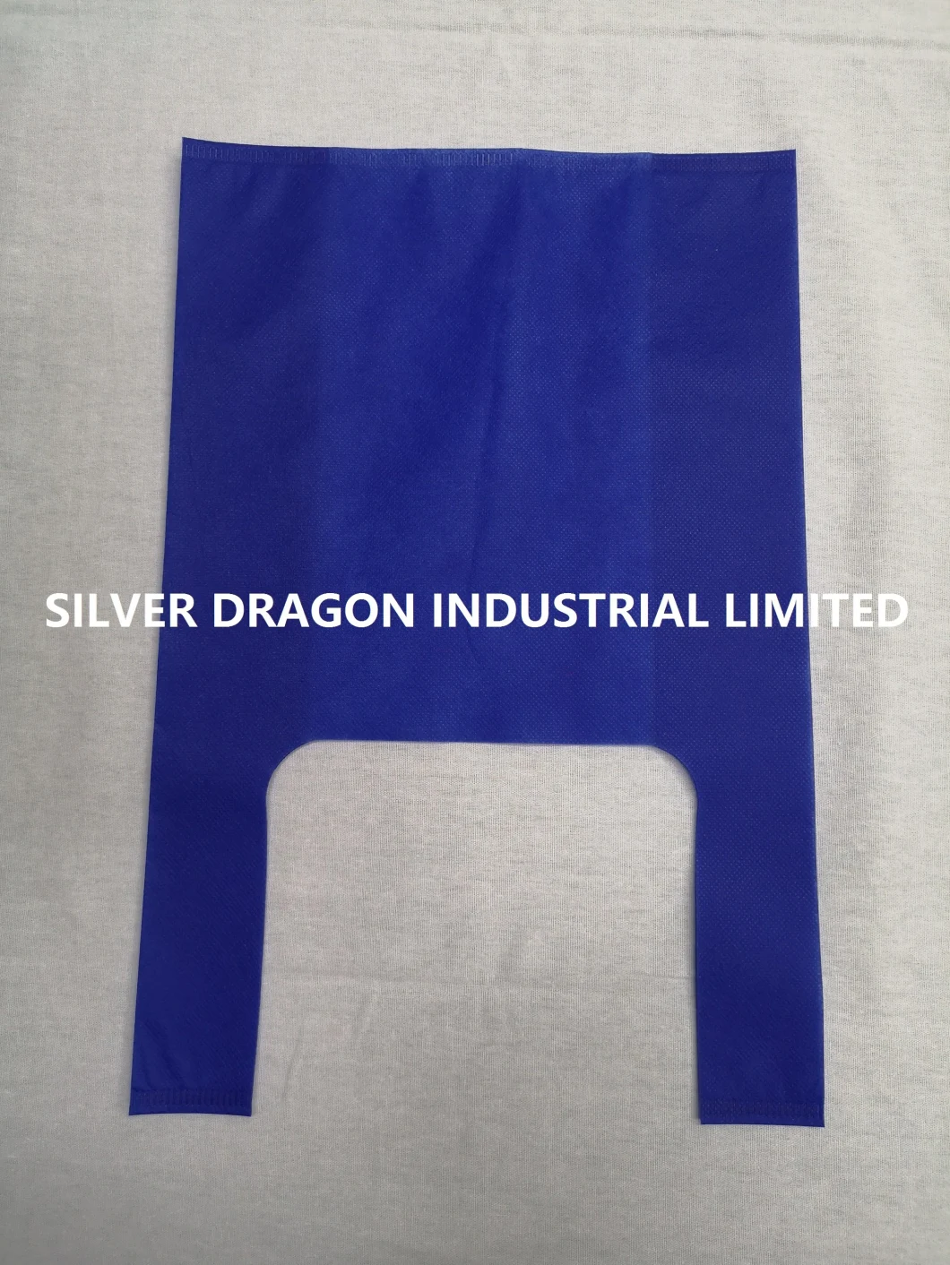 Non-Woven T-Shirt Shopping Bags with Large Size 32X61X20cm, 50GSM, Blue