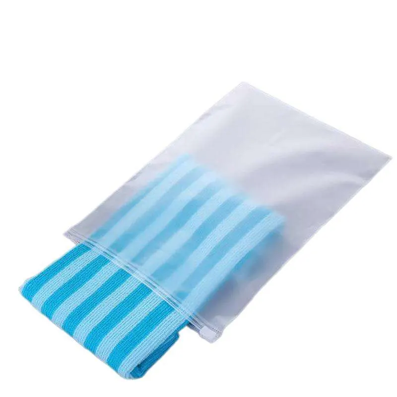 Custom Eco Friendly Matte Biodegradable Zip Lock Bag T Shirt Swimwear Plastic Clothing Zipper Bags for Clothes