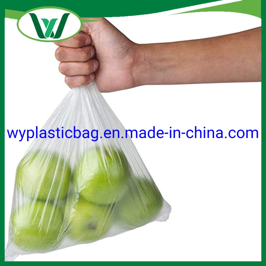 Food Grade HDPE/LDPE Printed Bags, Wholsale Plastic T-Shirt Bags, Popular Eco-Friendly Plastic Packaging Bags